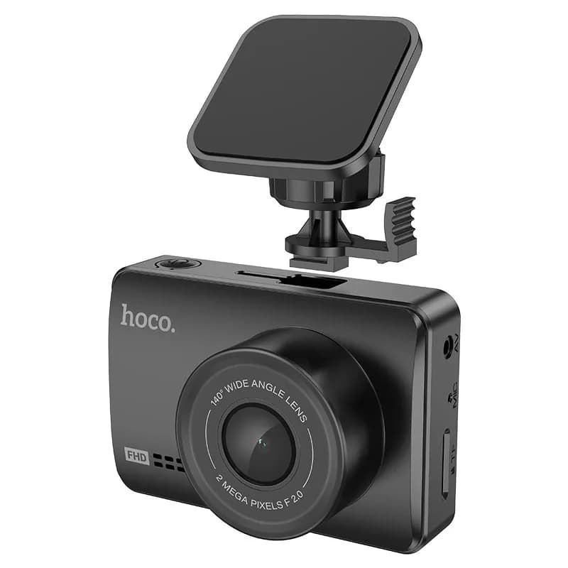 دوربین ثبت وقایع هوکو نمایشگر IPS HD، کیفیت 1080p و زاویه دید 140 درجه مدل DV2 رنگ مشکی