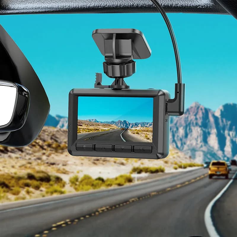 دوربین ثبت وقایع هوکو نمایشگر IPS HD، کیفیت 1080p و زاویه دید 140 درجه مدل DV2 رنگ مشکی — تصویر ۴
