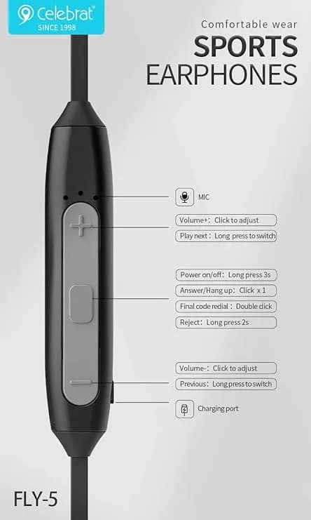 گردنی سلبریت مدل FLY-5 رنگ مشکی — تصویر ۳