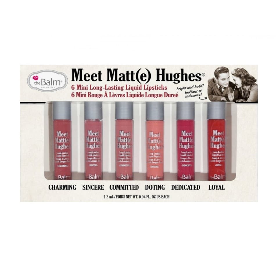 پک 6 عددی رژ لب مینی د بالم The Balm مدل Meet Matt (e) Hughes رنگ Vol1