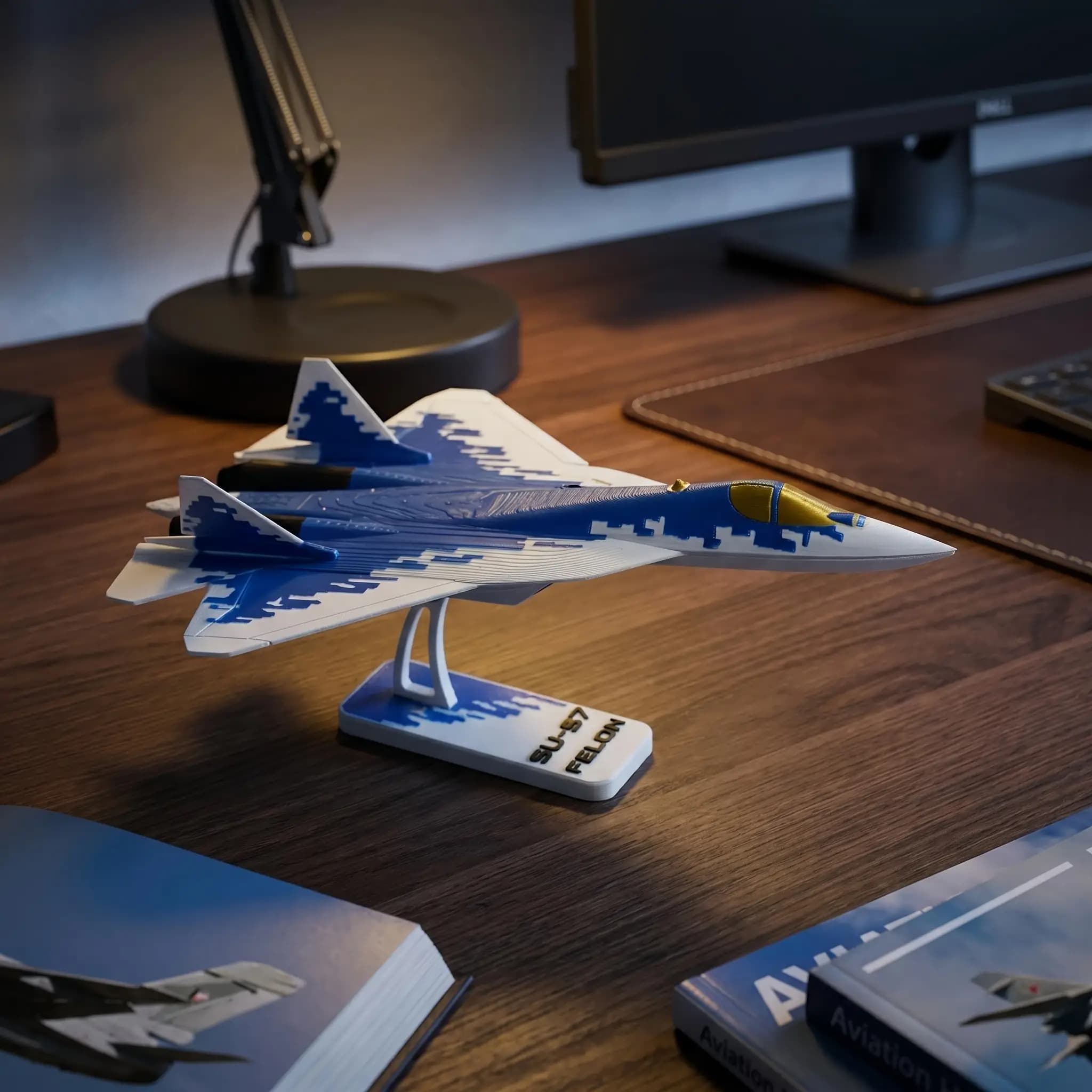 مدل آویز و تزیینی جت جنگنده SU-57 — تصویر ۲