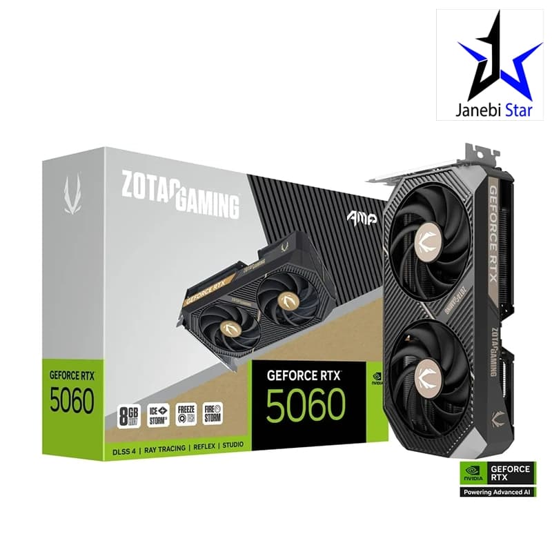 کارت گرافیک ZOTAC GAMING GeForce RTX 5060 AMP 8GB