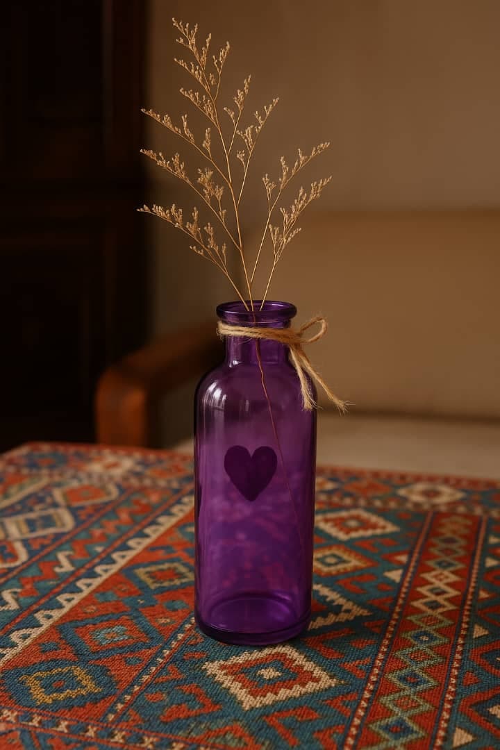 گلدان شیشه ای استوانه ای