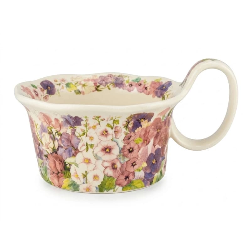 فنجان لته خوری سرامیکی طرح گل