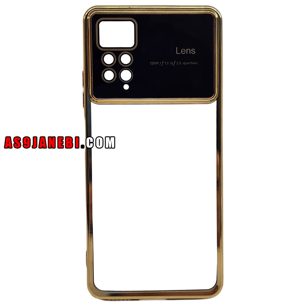 قاب دور طلایی مدل Lens مناسب شیائومی Redmi Note 12 Pro 4G