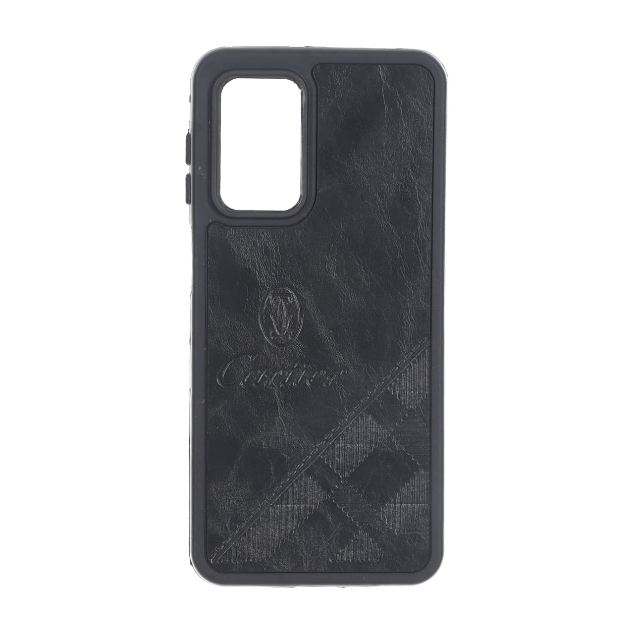 قاب طرح چرم Cartier محافظ لنزدار Samsung Galaxy A13 4G / A13 5G / A04s / M13 4G / M23 / F13 – مشکی