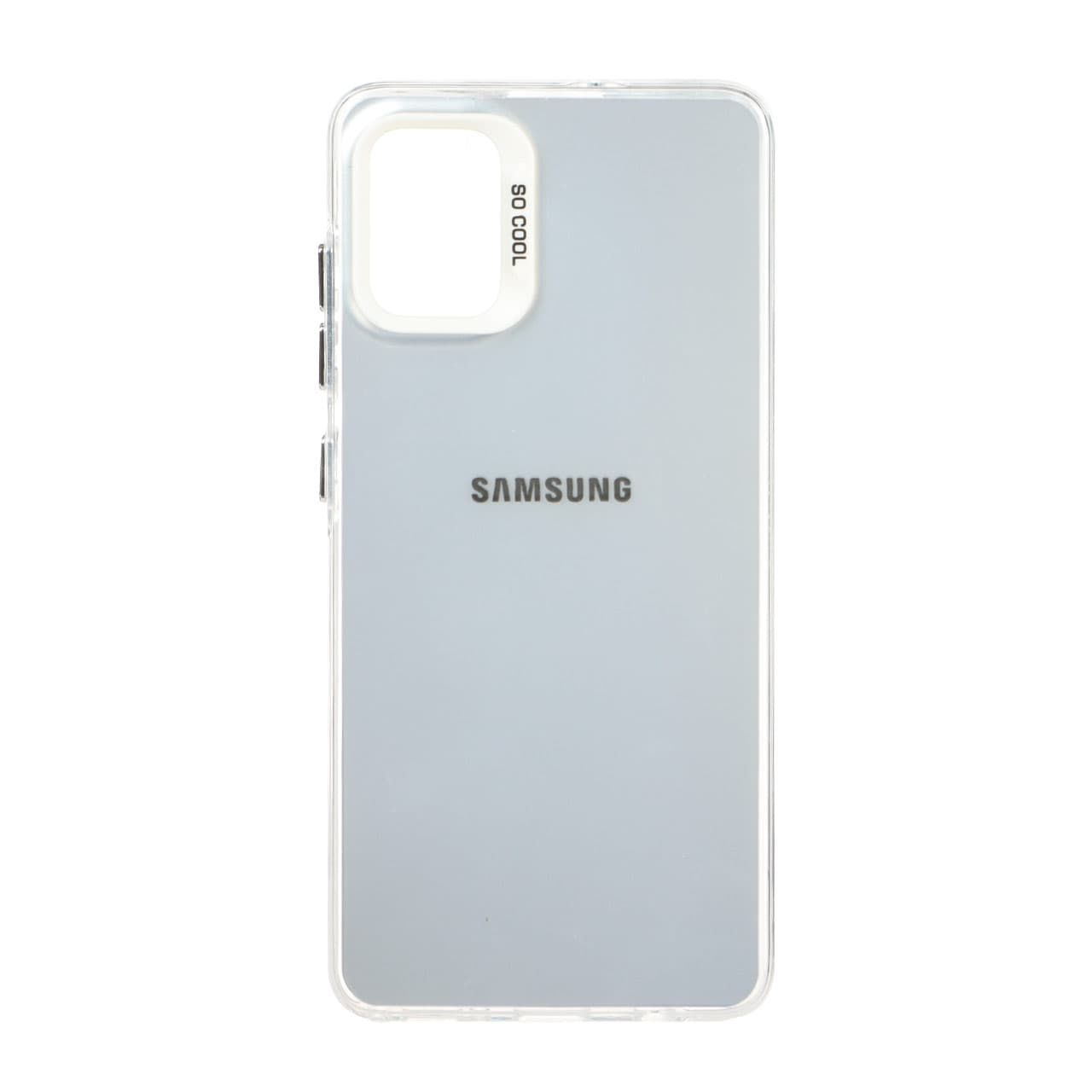 قاب SO COOL لوگودار Samsung Galaxy A51 – نقره ای