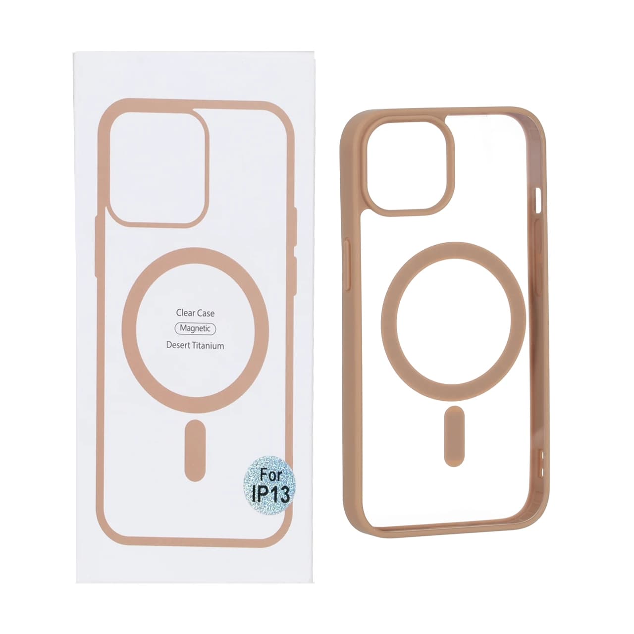 قاب شفاف Apple iPhone 13 / iPhone 14 با قابلیت شارژ MagSafe – صحرایی کد 1 (پک دار)