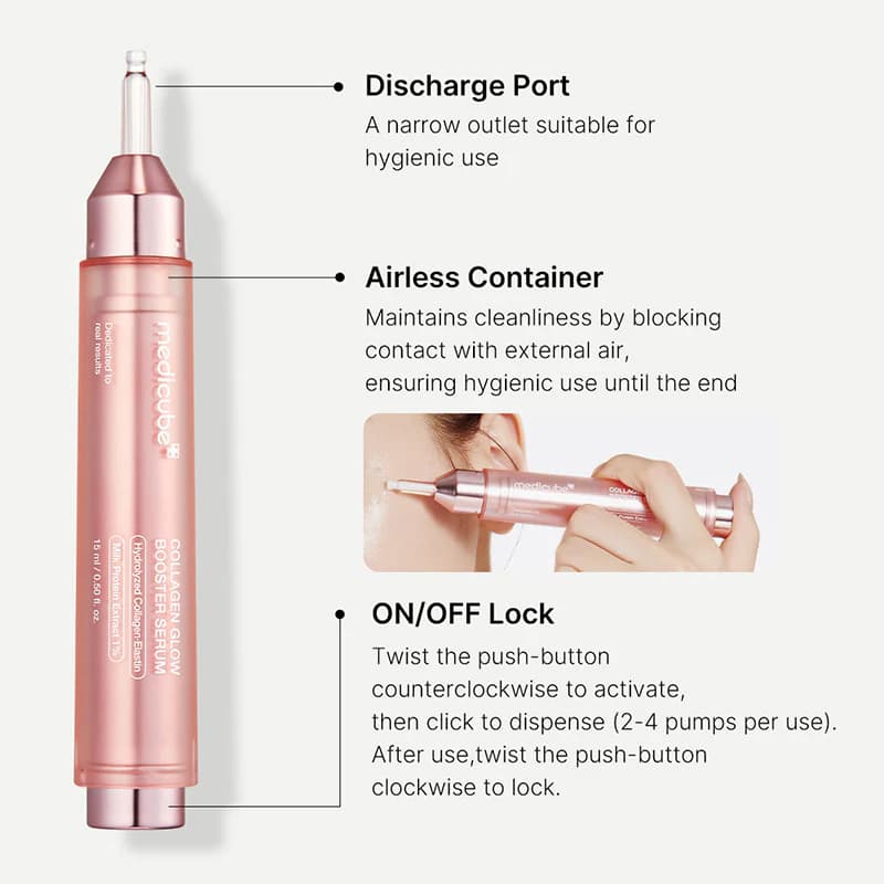 سرم کلاژن و درخشان‌کننده پوست مدی‌کیوب | Medicube Collagen Glow Booster Serum — تصویر ۳