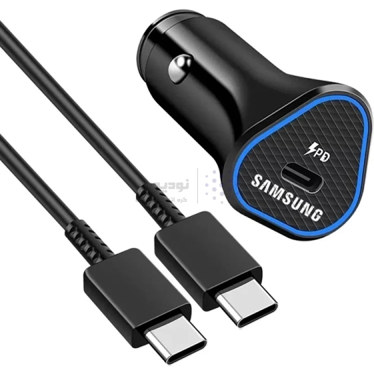 شارژر فندکی فست PD و فست تک پورت Samsung مدل YSC0502 به همراه کابل شارژ Type-C To Type-C – مشکی – YSP — تصویر ۶