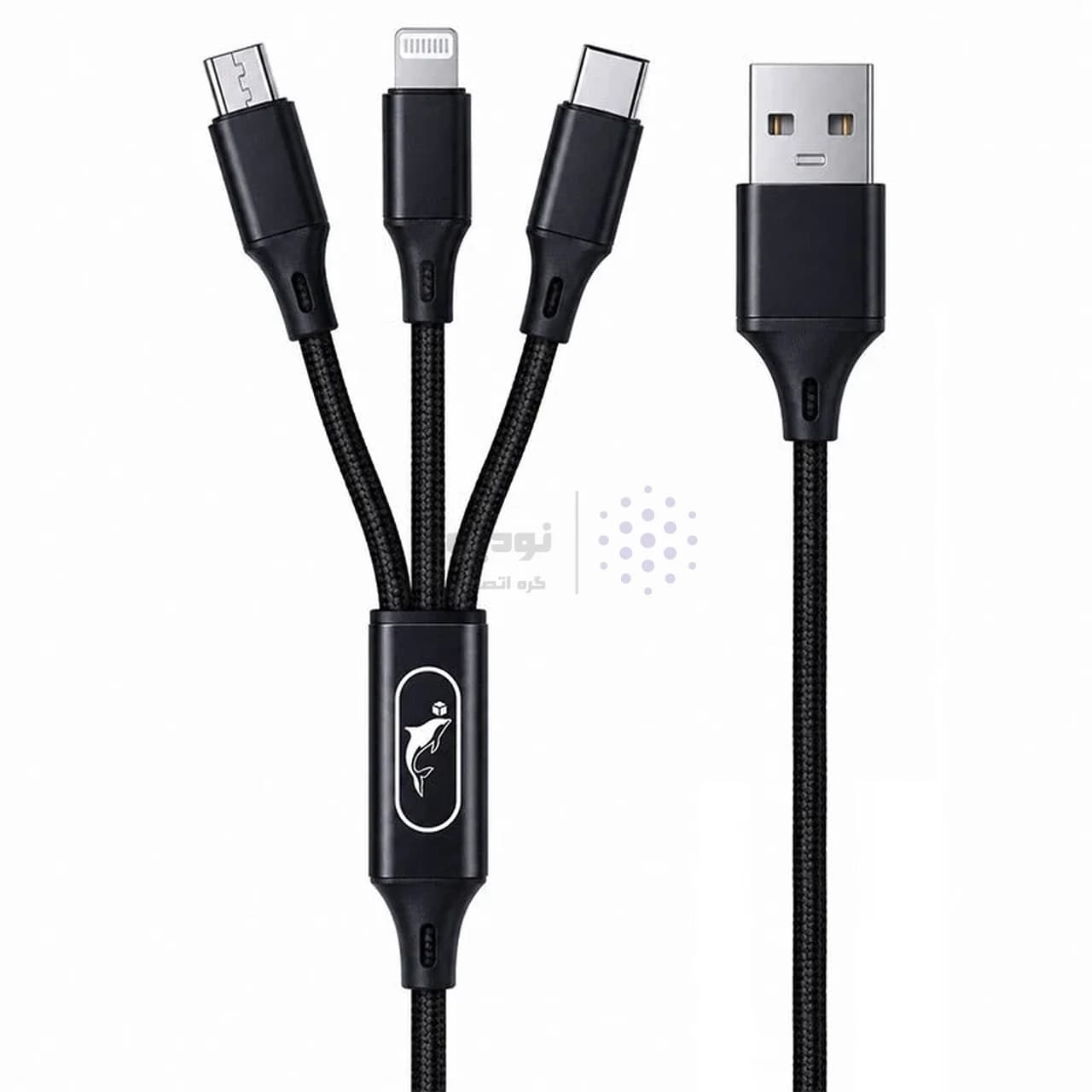شارژر فندکی فست دو پورت SKY DOLPHIN مدل SZ14E به همراه کابل شارژ سه کاره – مشکی – RYL — تصویر ۹