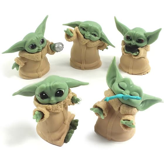 فیگور مدل جنگ ستارگان طرح بیبی یودا (Baby Yoda) مجموعه ۵ عددی