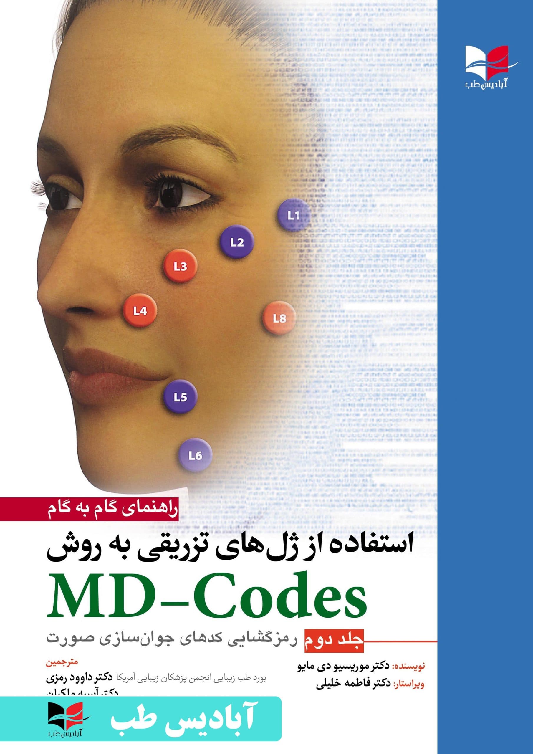 راهنمای گام به گام استفاده از ژل های تزریقی به روش MD-Codes – جلد دوم (رمزگشایی کد های جوان سازی صورت) | دکتر داوود رمزی | دکتر آسیه ملکیان