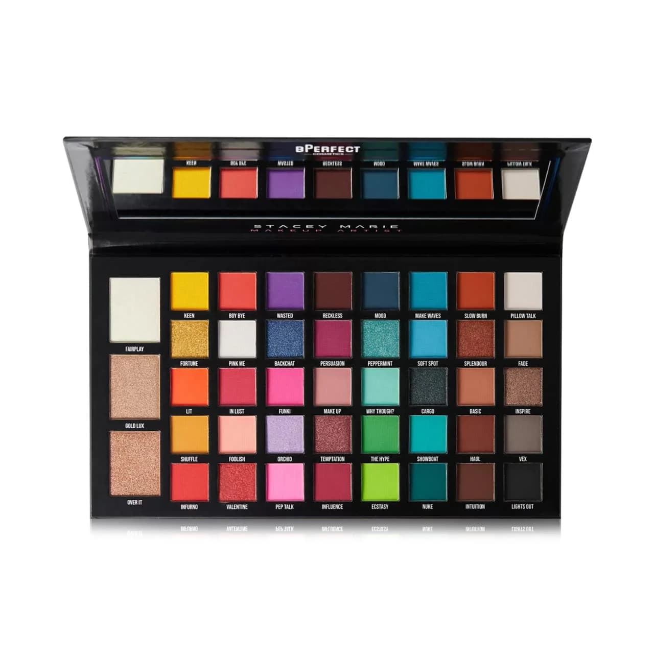 پالت سایه چشم حرفه‌ای بی‌پرفکت کارنیوال XL پرو | Bperfect Carnival XL Pro Eyeshadow Palette — تصویر ۳