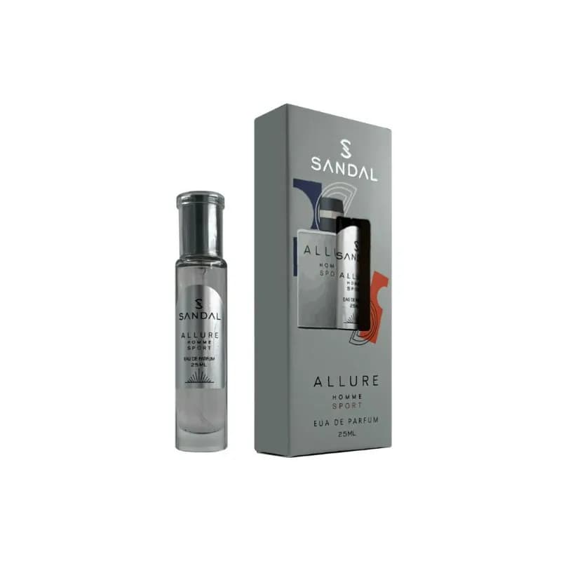 عطر جیبی مردانه صندل مدل آلور اسپرت SANDAL حجم 25 میل