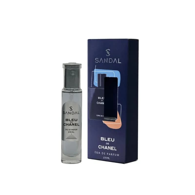 عطر جیبی مردانه صندل مدل بلو شنل SANDAL حجم 25 میل