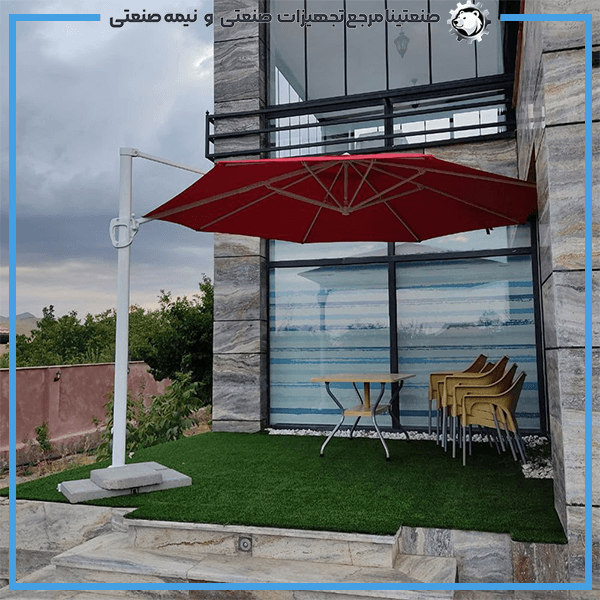 چتر پایه کنار هشت ضلعی قطر 3/5 مدل شایلی