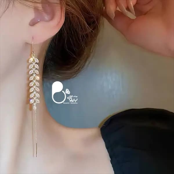 گوشواره گندمی جواهری