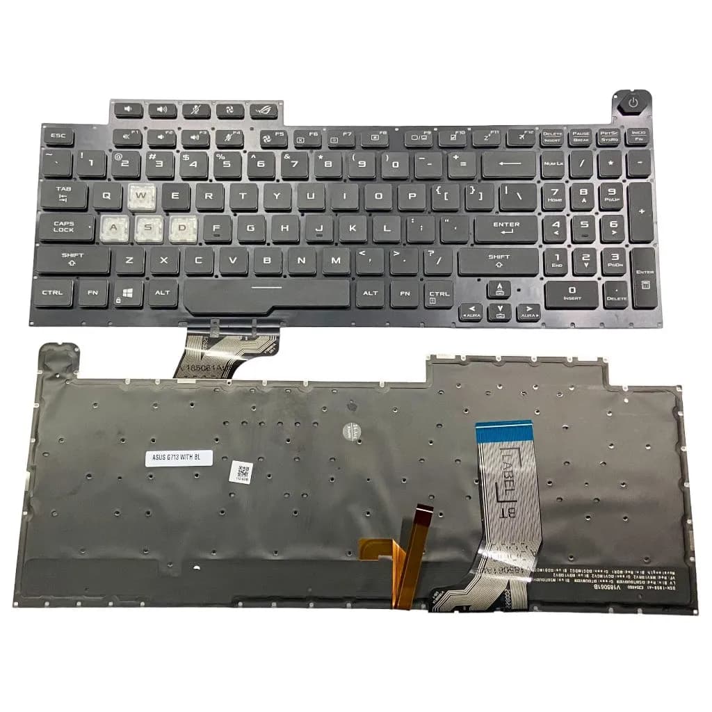 کیبورد لپ تاپ گیمینگ ایسوس ASUS ROG G731 با بک لایت