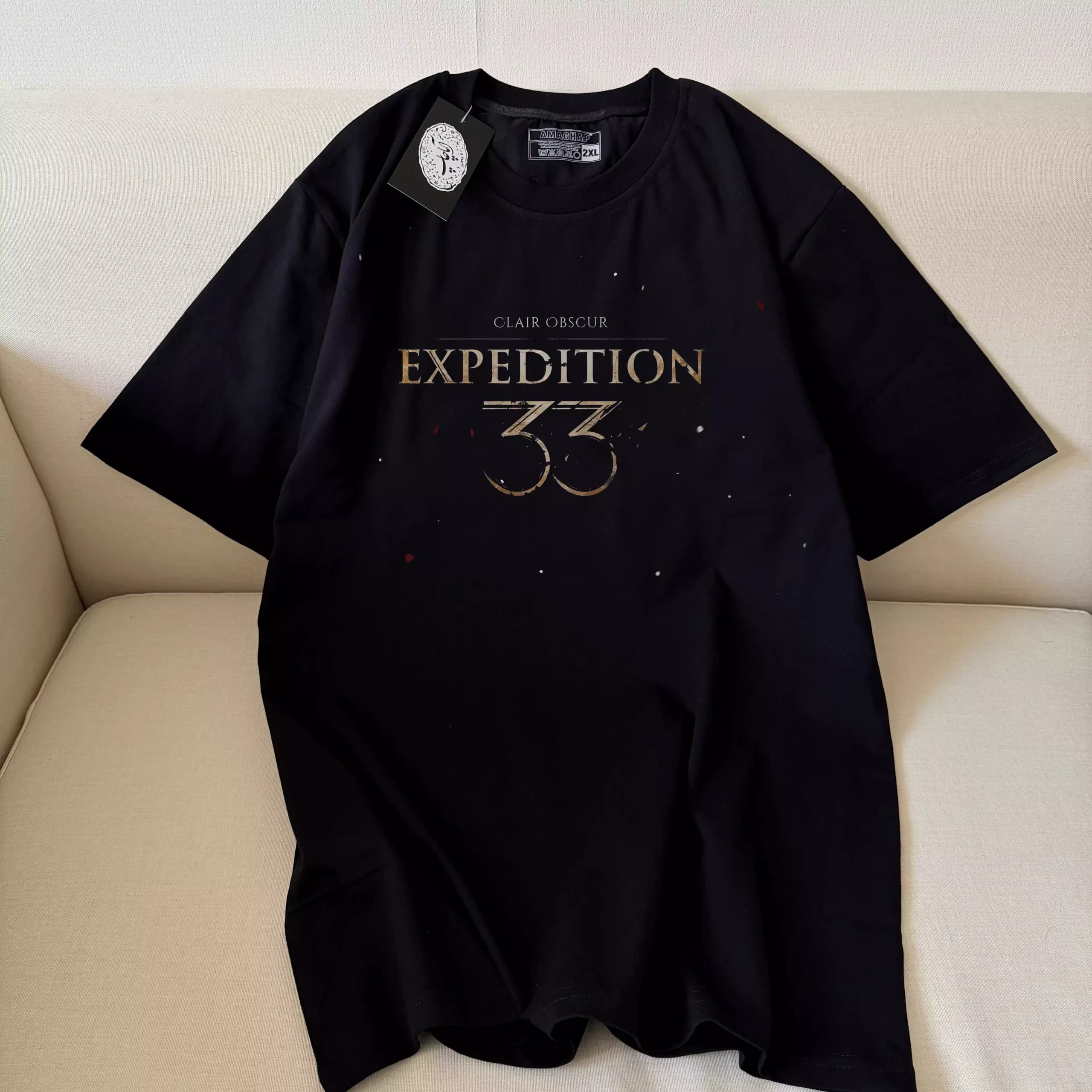 تیشرت نخ پنبه طرح Logo Clair Obscur Expedition 33