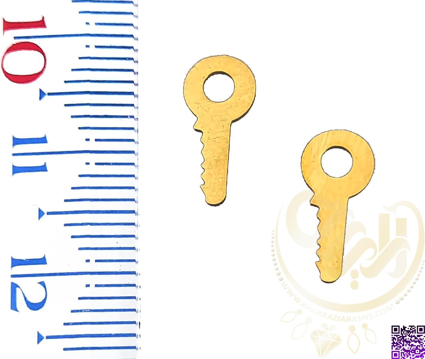 آویز استیل طلایی کلید کد93 — تصویر ۳