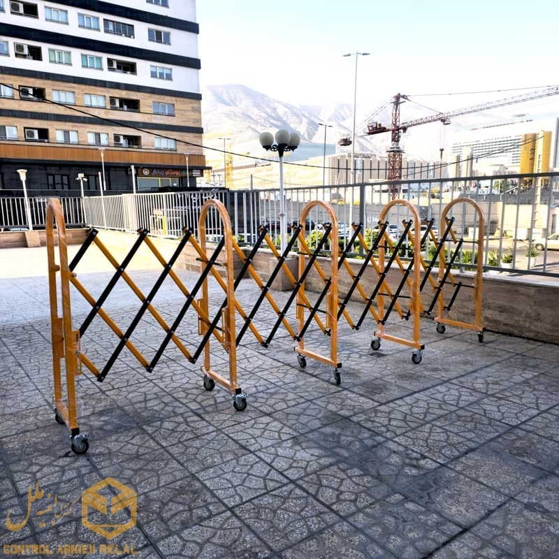 راهبند آکاردئونی دستی نیمه سنگین با ارتفاع 120 سانتیمتر — تصویر ۹