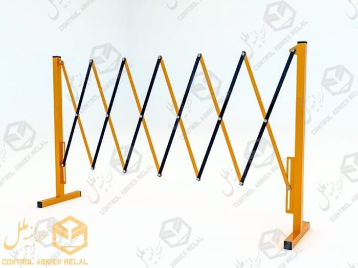 راهبند آکاردئونی دستی بدون چرخ با ارتفاع 120 سانتیمتر