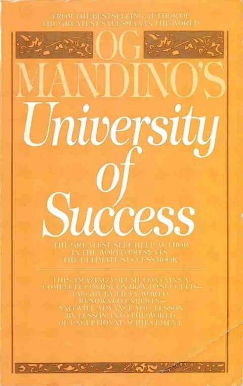 کتاب Og Mandino’s University of Success (دانشگاه موفقیت آگ ماندینو) نسخه انگلیسی PDF | آگ ماندینو