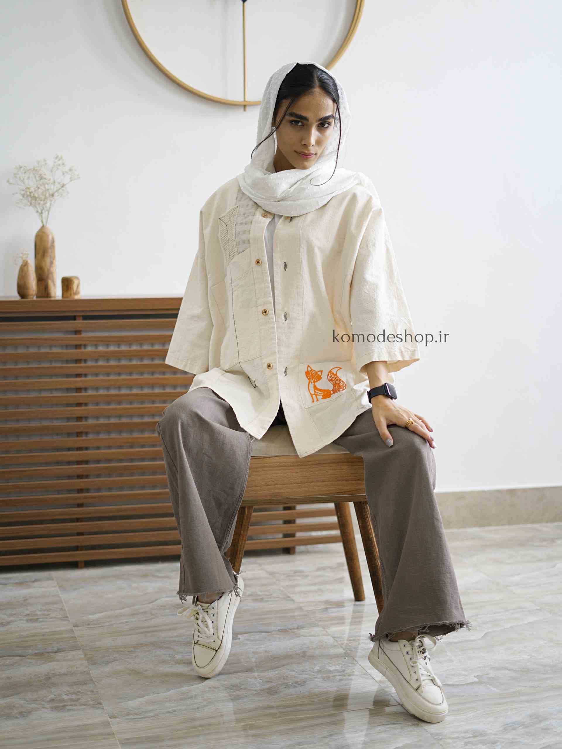شومیز روباه گلدوزی — تصویر ۳