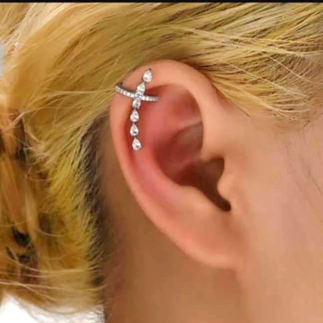 گوشواره استیل مدل ایرکاف کد7