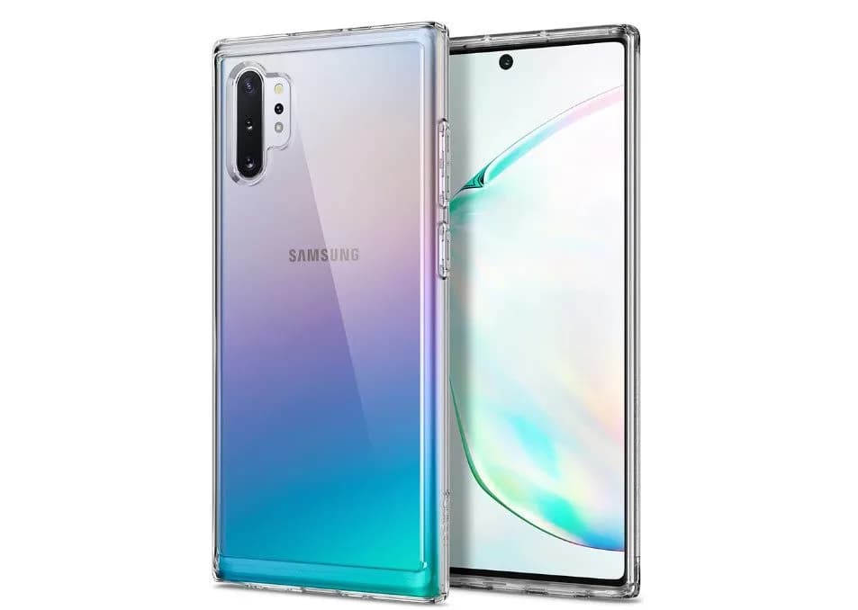 قاب نوت10 پلاس ژله ای شفاف محافظ بی رنگ گوشی سامسونگ note10 plus کاور نرم مخصوص note 10 plus قاب سامسونگ نوت ده پلاس نوت10 پلاس قاب clear Case for samsung note 10 plus — تصویر ۲