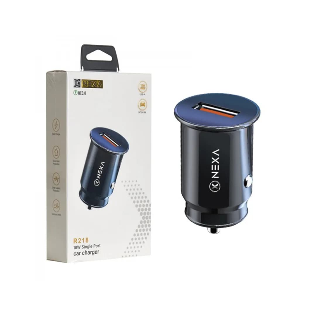 شارژر فندکی فست شارژ 18 وات نکسا مدل R218 — تصویر ۲