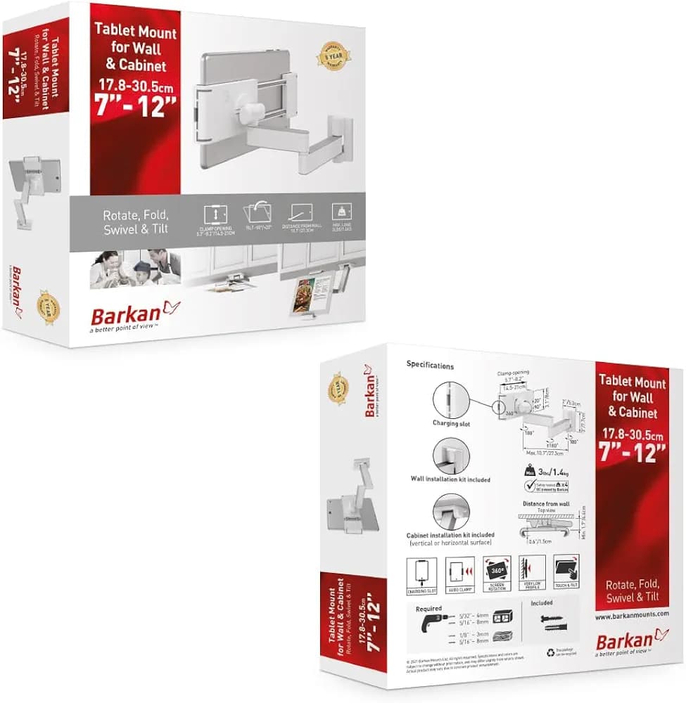 – پایه نصب تبلت 4 جهته برای دیوار و کابینت، — تصویر ۴