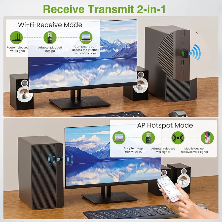 آداپتور USB وایفای و بلوتوث — تصویر ۵