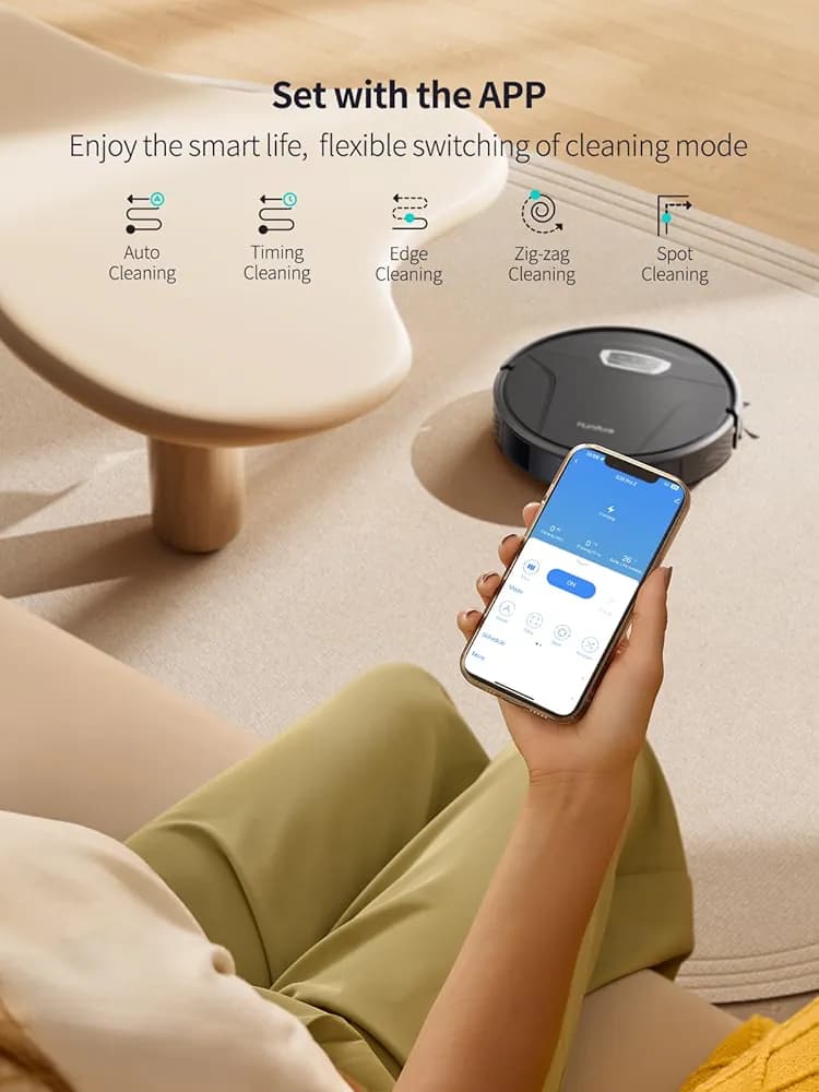 جارو ربات هوشمند HONITURE با قابلیت تی‌کشیدن، مدل G20 PRO — تصویر ۵