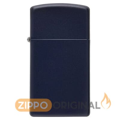 زیپو اصل کد 1639 SLIM NAVY BLUE