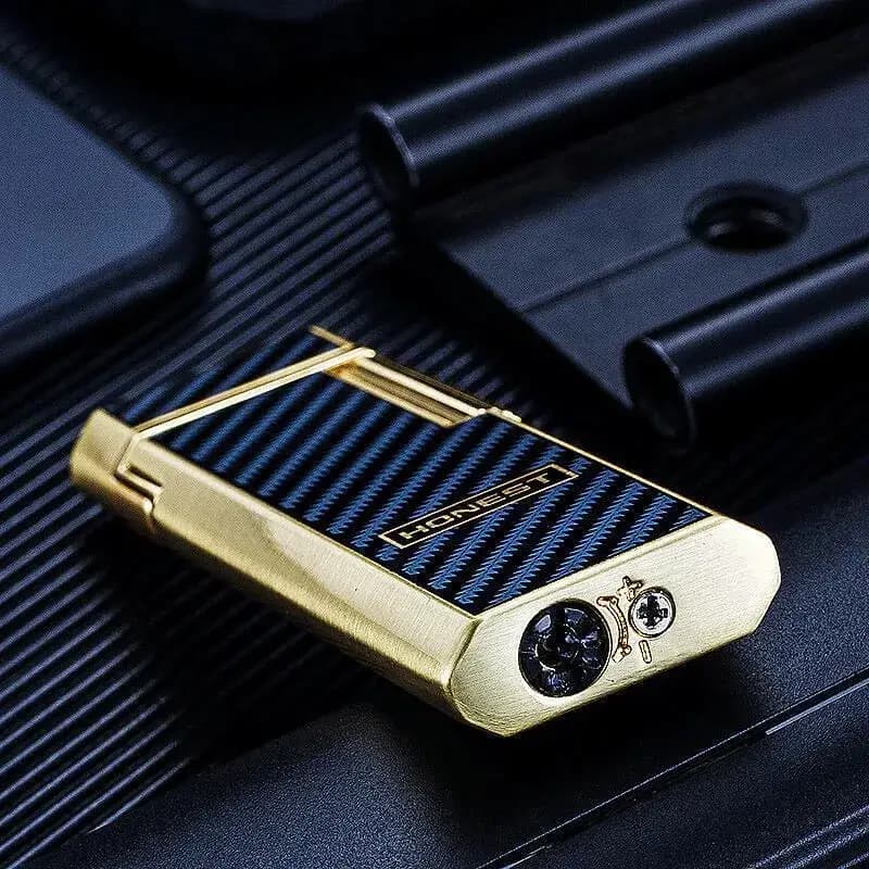 فندک HONEST گازی طرح کربن — تصویر ۵