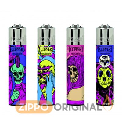 فندک کلیپر مدل psycho skulls مردگان