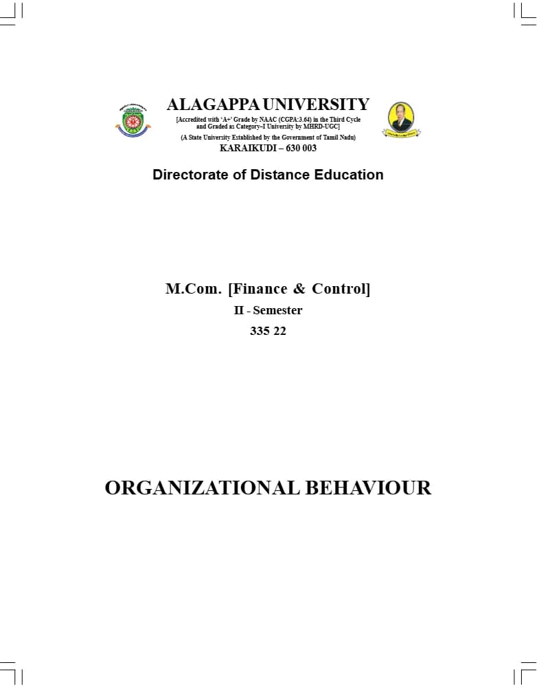 کتاب Organizational Behaviour (رفتار سازمانی) نسخه انگلیسی PDF — تصویر ۲