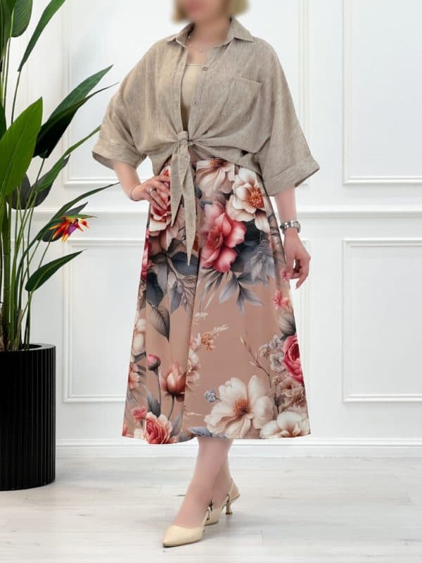 شلوار دامنی فلور