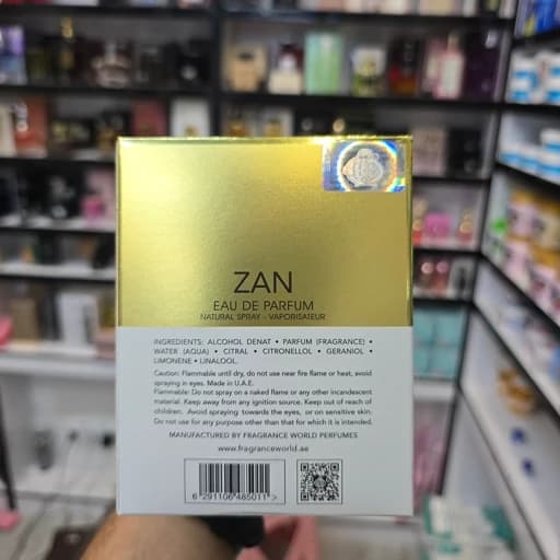 ادکلن زن زنانه فراگرنس ZAN ادو پرفیوم 100 میل — تصویر ۵