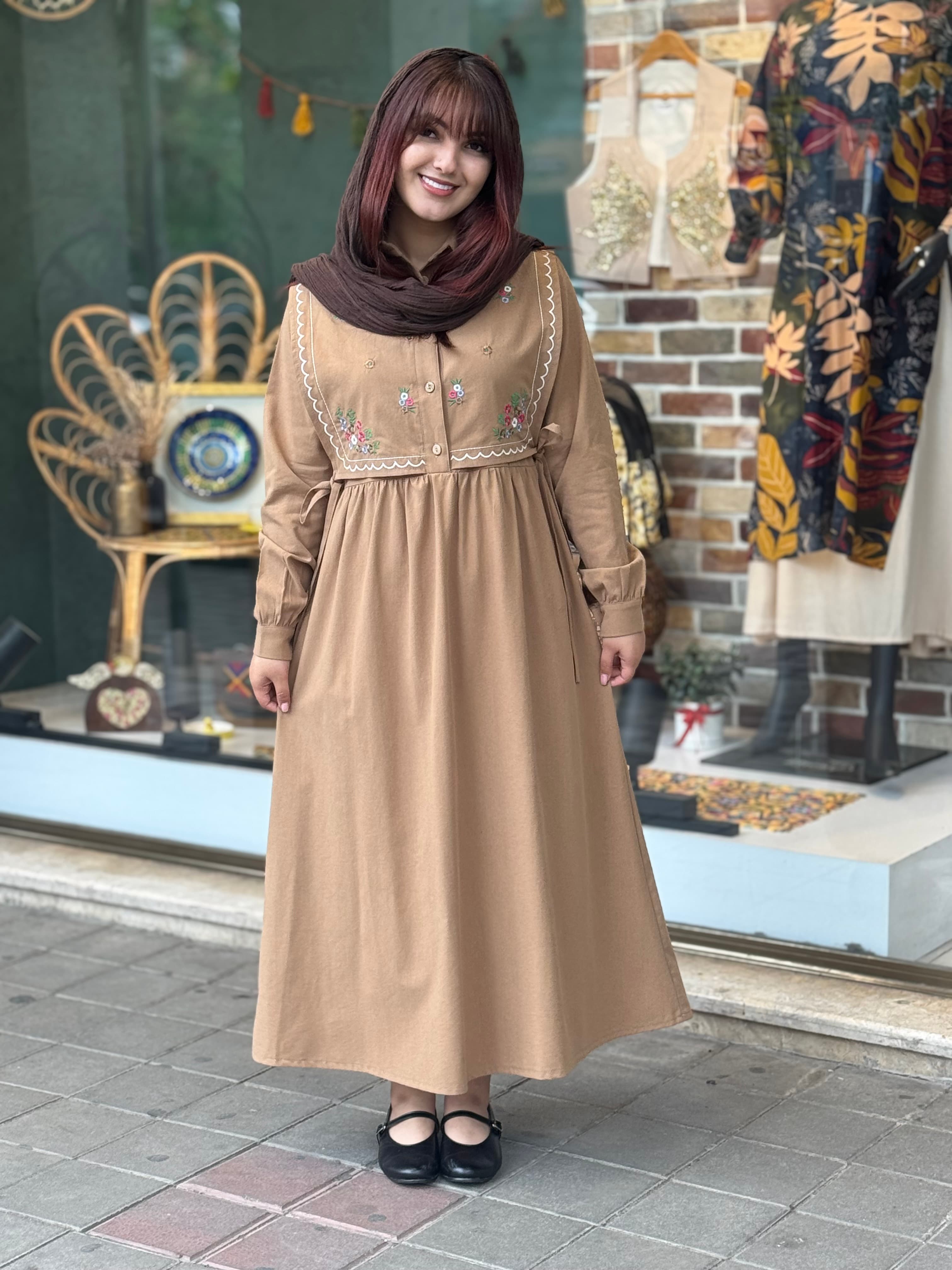 پیراهن ماریا نسکافه ای