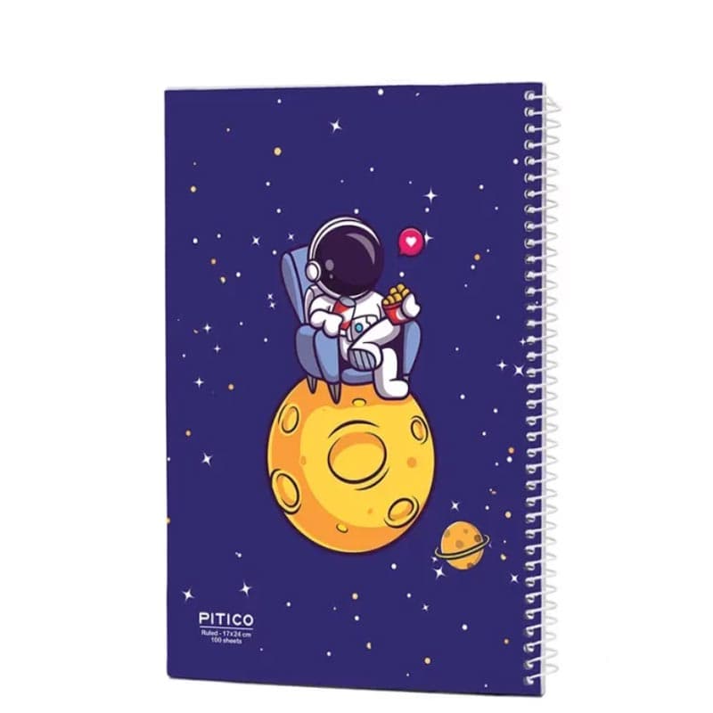 دفتر خط دار ۱۰۰ برگ پیتیکو طرح فضانورد