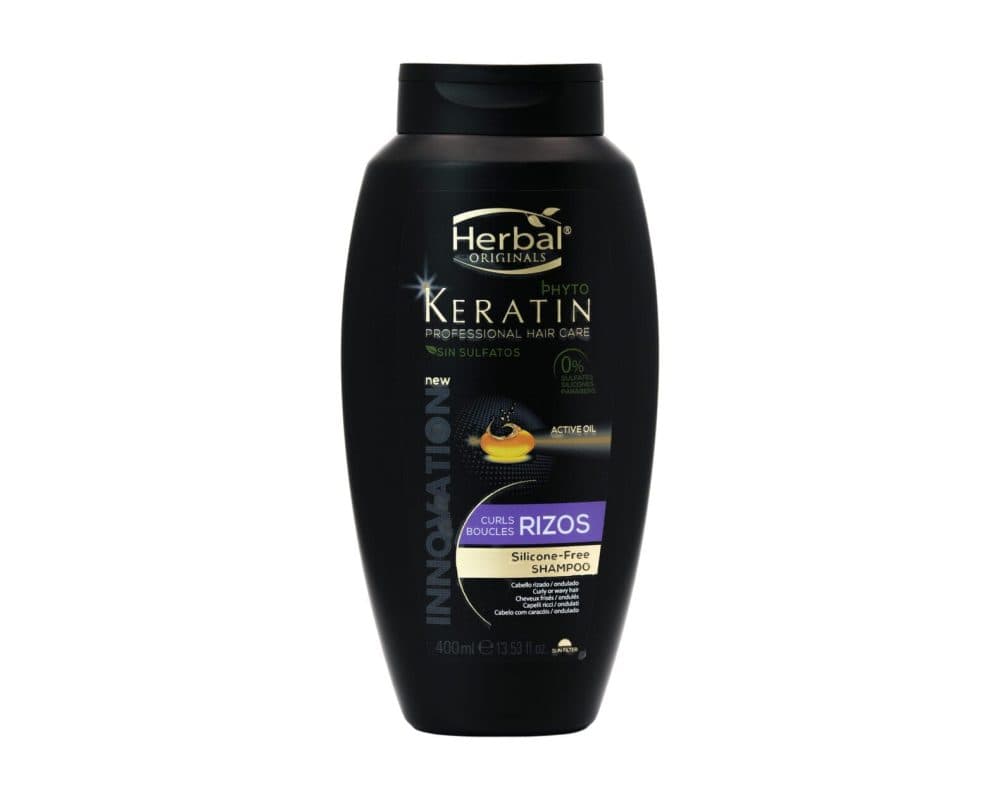 شامپو هربال کراتین مناسب موهای فر HERBAL Rizos