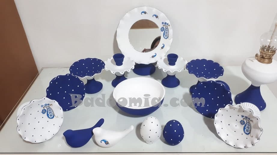هفت سین سرمه ای سفید کد 1