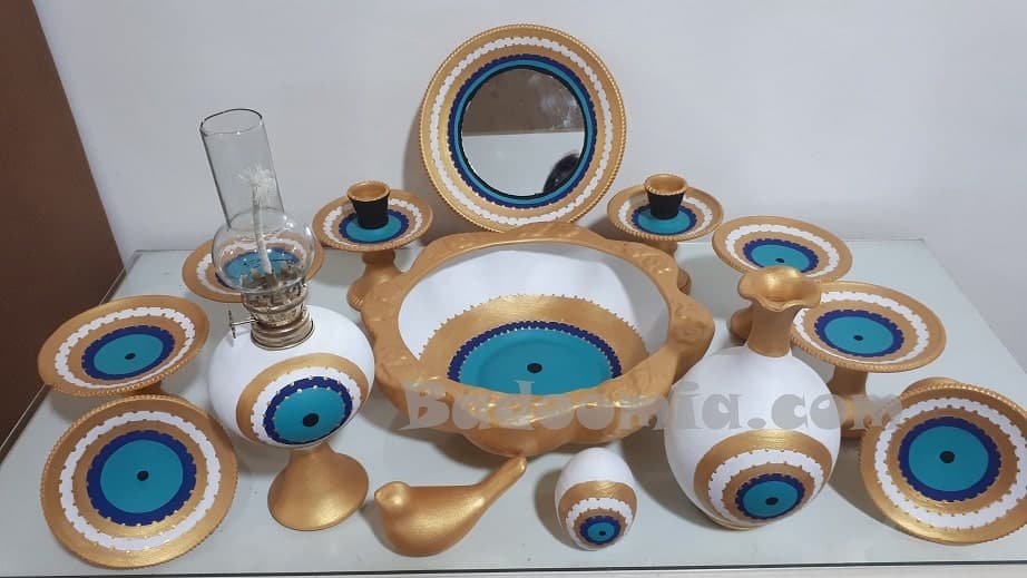 هفت سین چشم نظر آبی فیروزه ای