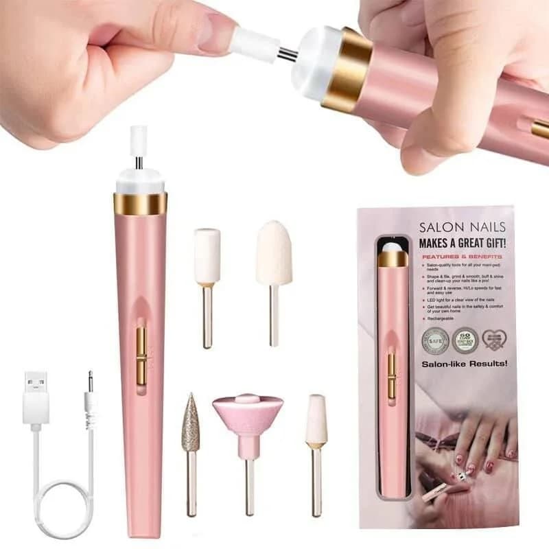سوهان مانیکور شارژی ناخن SALON NAILS دارای چراغ LED — تصویر ۷