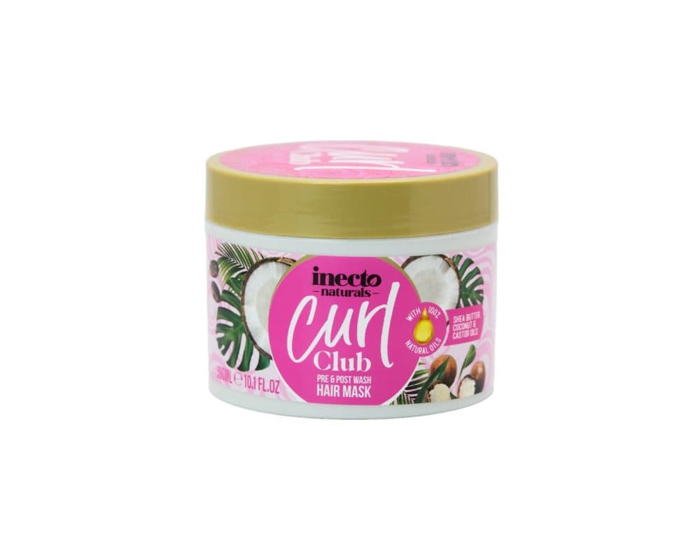 ماسک مو اینکتو مرطوب‌کننده نارگیل Inecto مدل Curl Club
