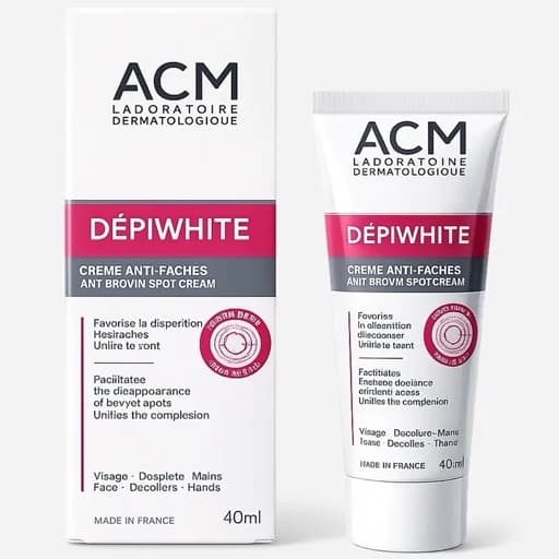 کرم ضد لک و ضد جوش قوی و تسکین‌دهنده ACM اصلی به ضمانت مرجوعی مدل DEPIWHITE ADVANCED حجم 40 میل