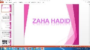 پاورپوینت زاها حدید — تصویر ۳